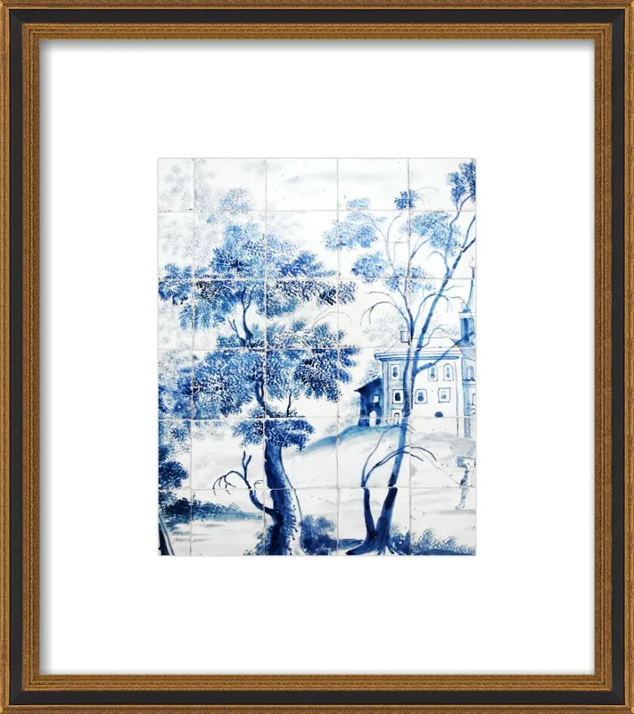 Lisbon Blue Tiles Two by Lupen Grainne for Artfully Walls
