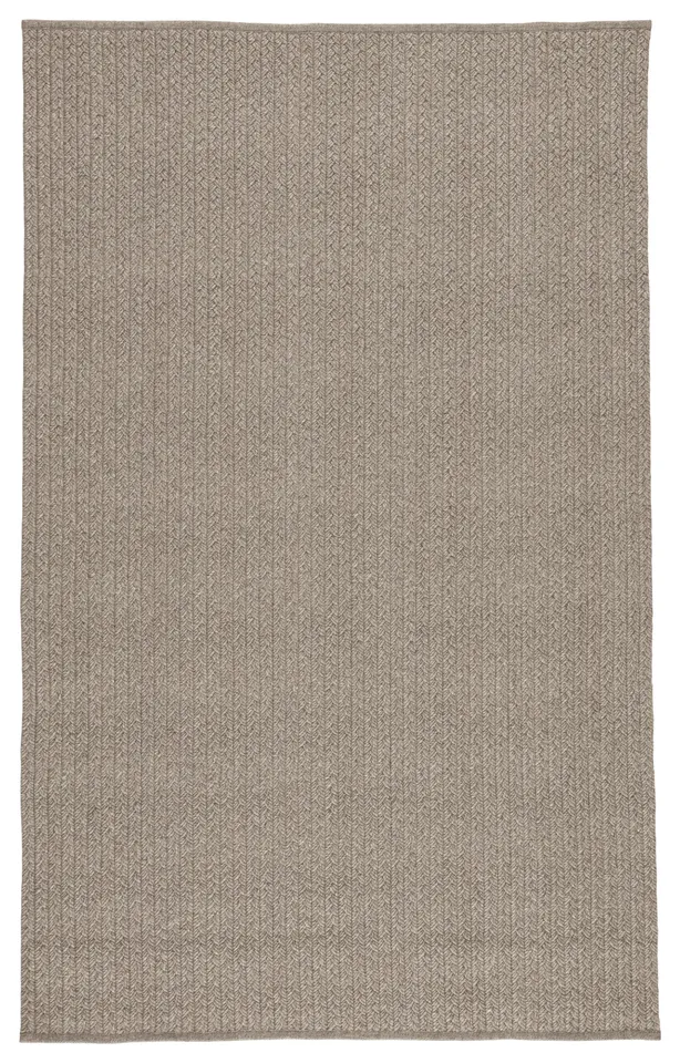 Iver Indoor/ Outdoor Solid Gray Area Rug (6'X9')