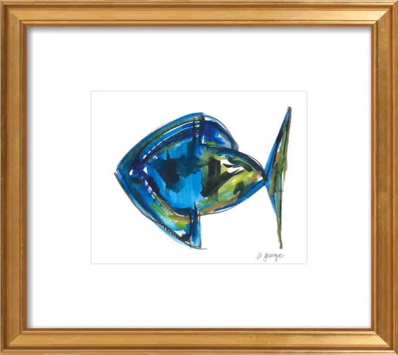 Asbtract Fish by Anthony George for Artfully Walls