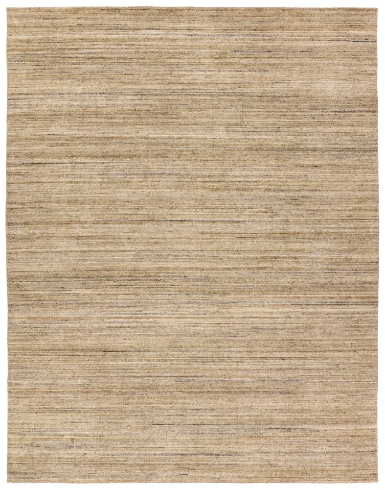 Evenin MDS10 Handmade Striped Blue and Cream Area Rug (9'x13')