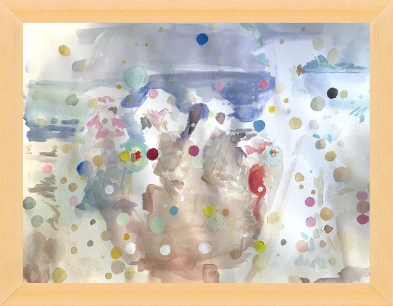 Beach scene (from memory)  by Hannah Dean for Artfully Walls