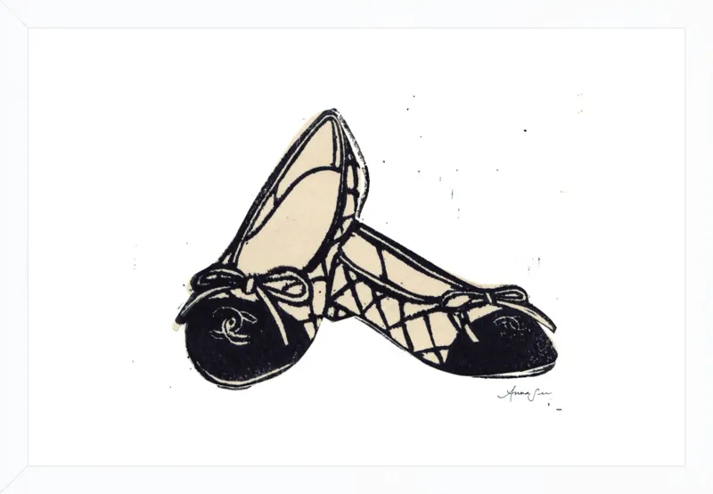 Chanel Ballet Flats by Anna See for Artfully Walls