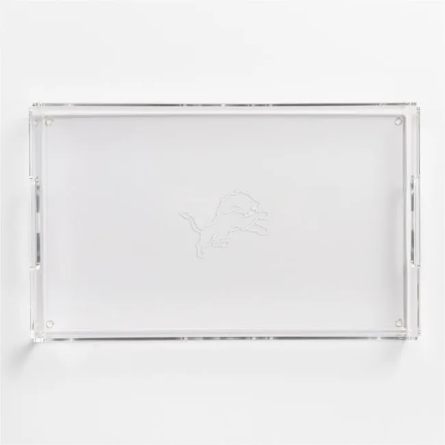 NFL Detroit Lions Small Rectangle Acrylic Decorative Tray