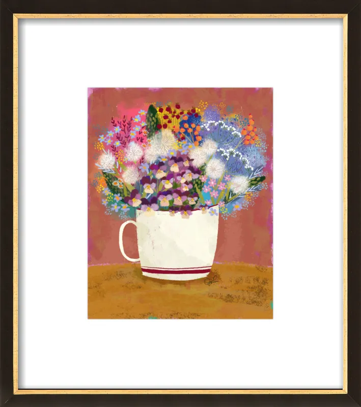 Violas in Russet by Joy Laforme for Artfully Walls