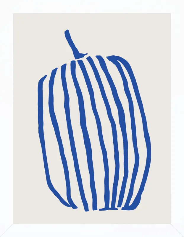 Striped pumpkin by Jessica Nielsen for Artfully Walls