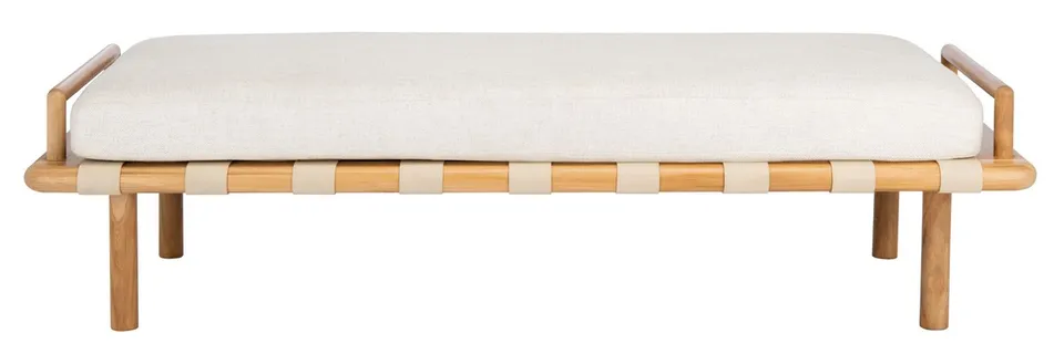 Constantine Teak Bench - Natural/White