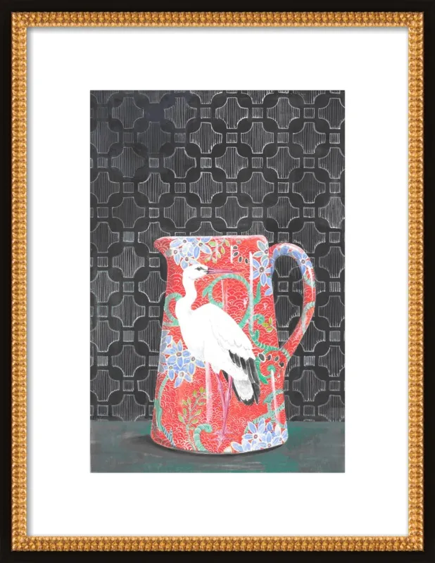 Red Vase by Miri Eshet for Artfully Walls