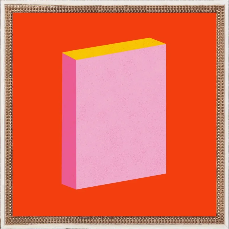 Color Books 3, Scarlet, Pink & Gold by Jessica Poundstone for Artfully Walls