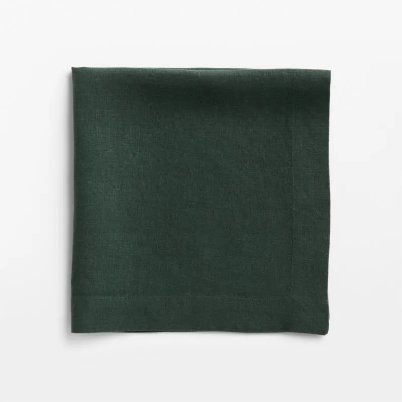 Marin Spruce Green European Linen Napkin, Set of 4