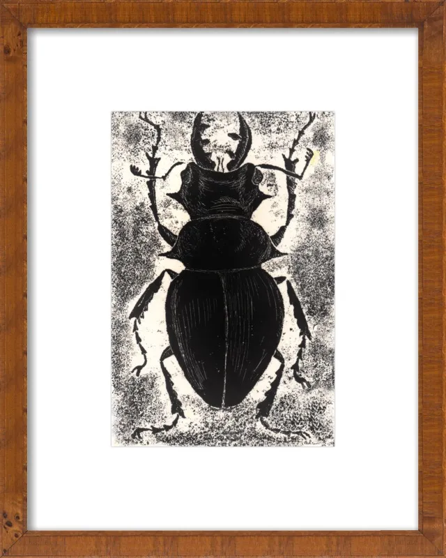 Black Beetle on White by Tennopent Sooster for Artfully Walls
