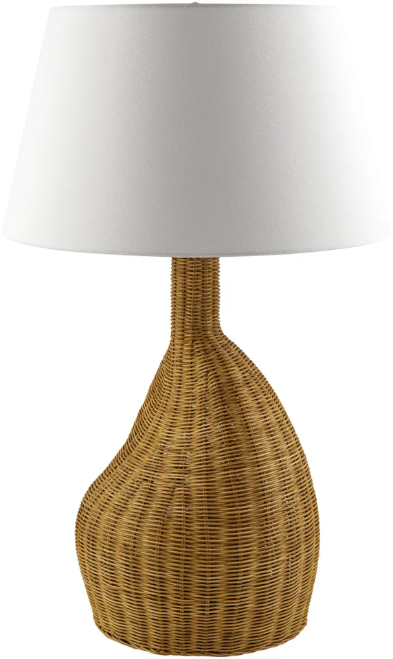 Lesi  Natural 30"H x 19"W x 19"D Accent Table Lamp
