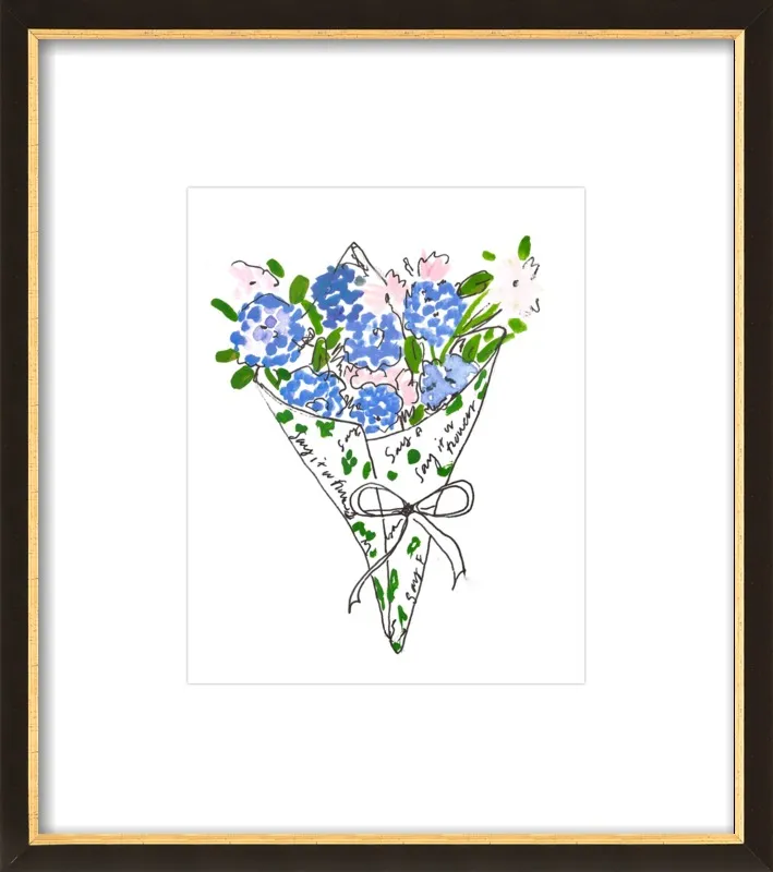 Bodega Flowers in Blue by Larsen McDowell for Artfully Walls