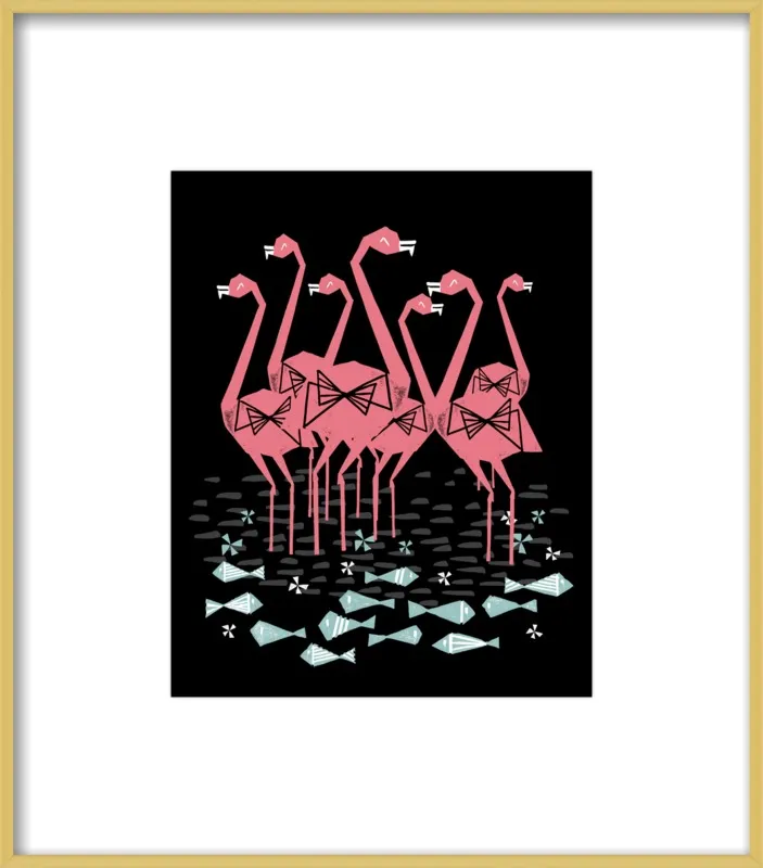 Flamingos by Andrea Lauren for Artfully Walls