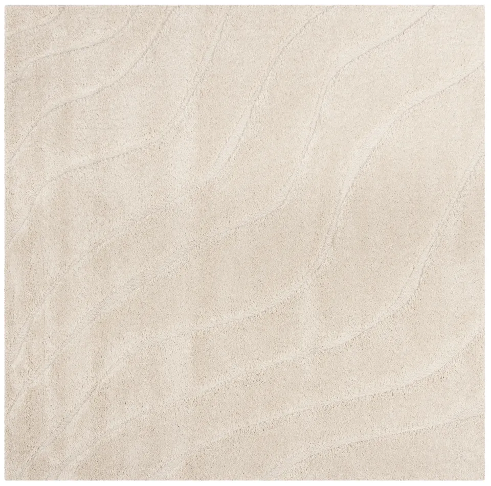 Arlo Home Woven Area Rug, SG472-1111, Cream/Cream,  6' 7" X 6' 7" Square