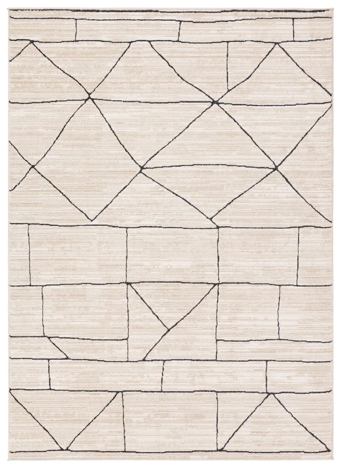 Label J Farhan EVA07 Tribal Ivory Runner Rug (2'6"x8')