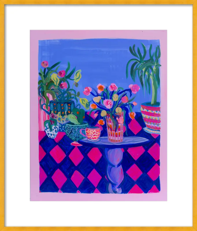 Pots and Plants painting by Davina Shefet for Artfully Walls