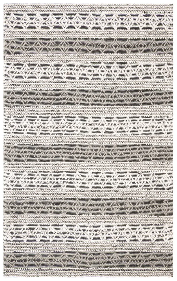 Safavieh Couture Natura Collection Hand Woven Area Rug, Silver, 5' x 8'