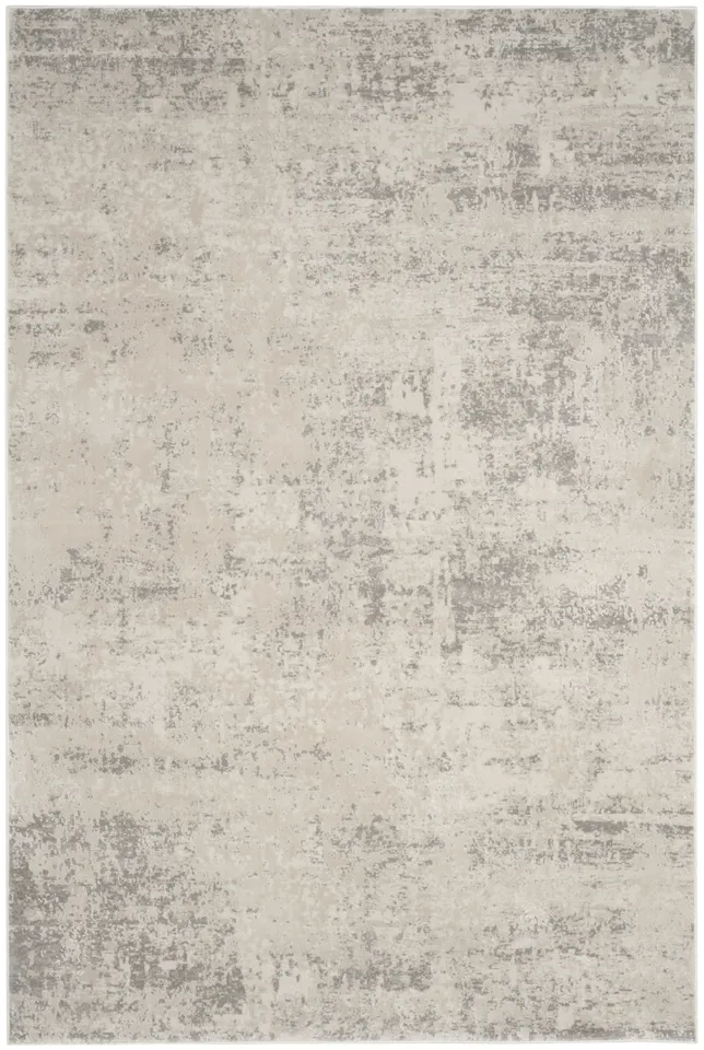 Arlo Home Woven Area Rug, PRN716A, Beige/Grey,  4' X 6'