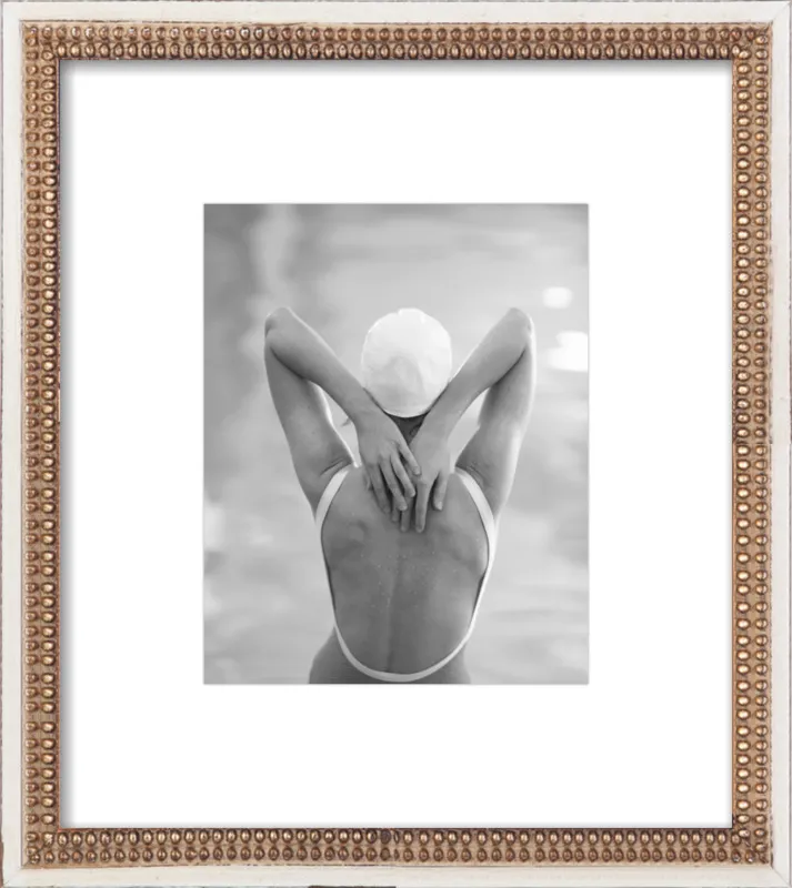 The Swimmer with a white  cap by Lucy Snowe for Artfully Walls