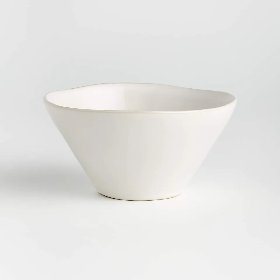 Marin White Stoneware Cereal Bowl