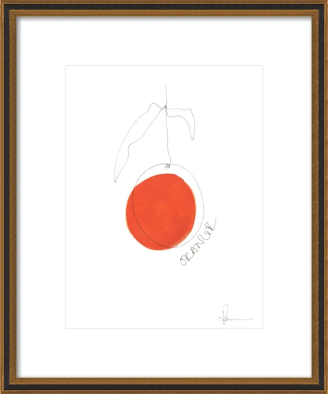 Orange by Polly Mann for Artfully Walls