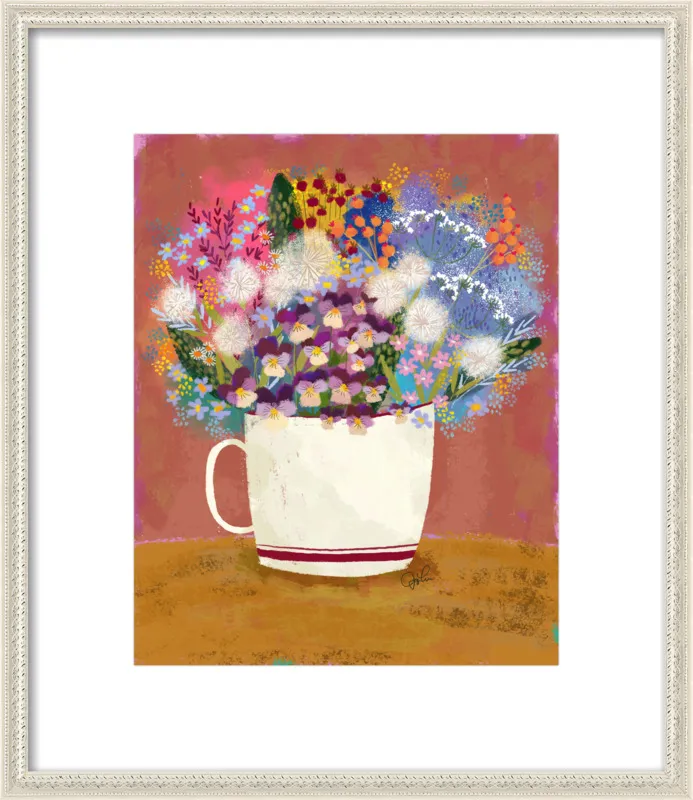 Violas in Russet by Joy Laforme for Artfully Walls