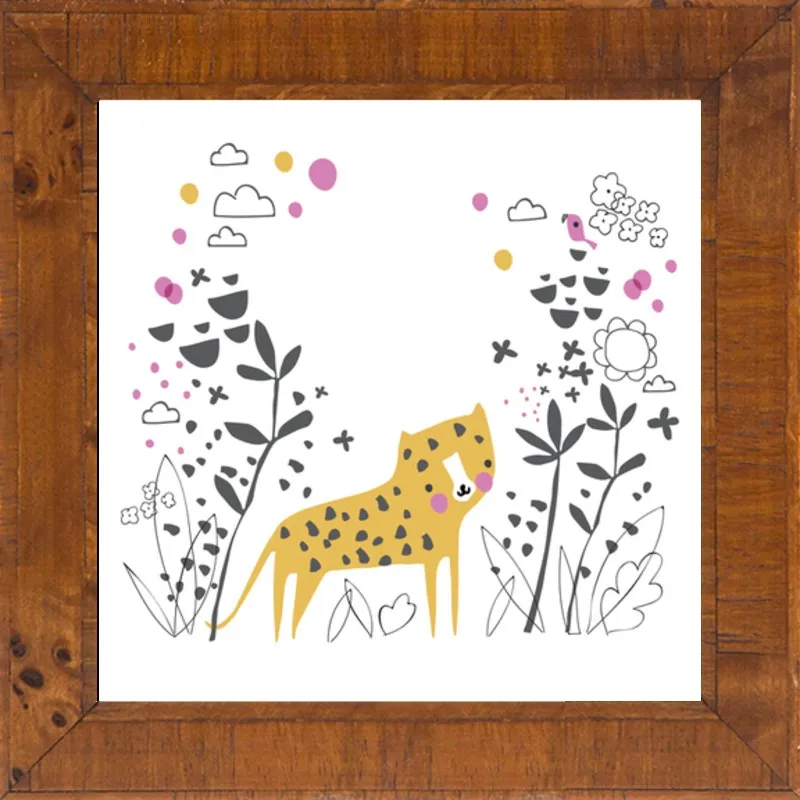 Little jungle leopard by Lizzie Mackay for Artfully Walls