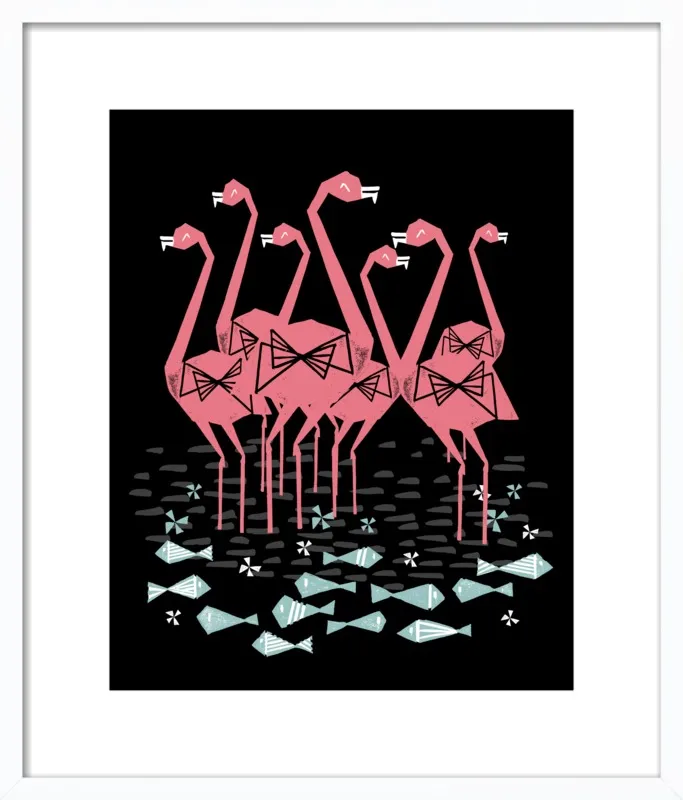 Flamingos by Andrea Lauren for Artfully Walls