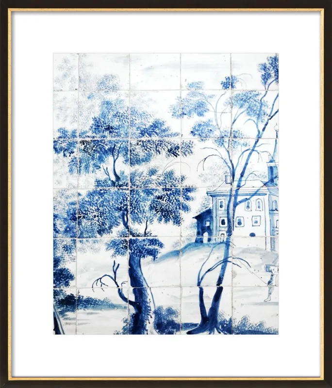 Lisbon Blue Tiles Two by Lupen Grainne for Artfully Walls