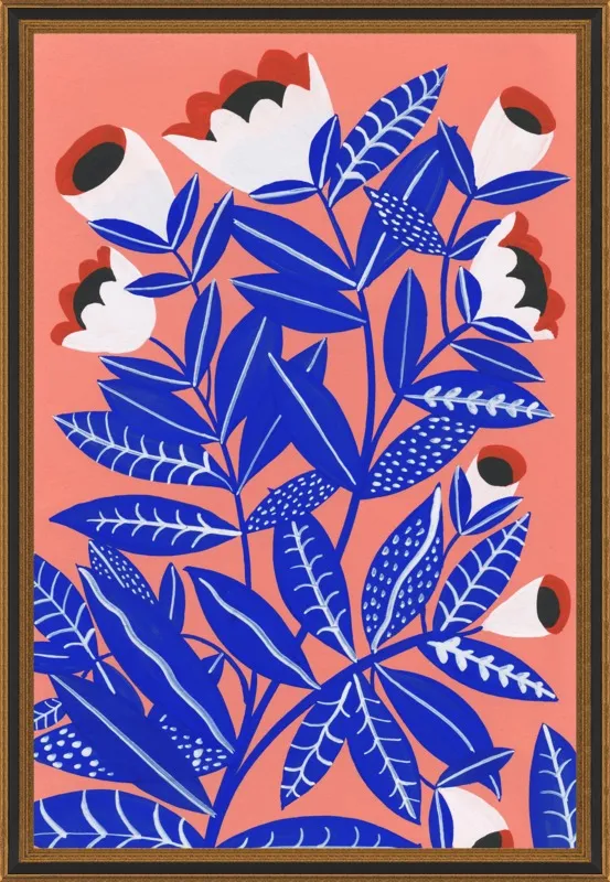 Blue Plant by Agathe Singer for Artfully Walls