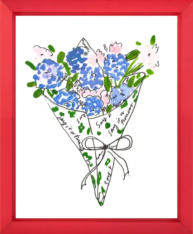 Bodega Flowers in Blue by Larsen McDowell for Artfully Walls