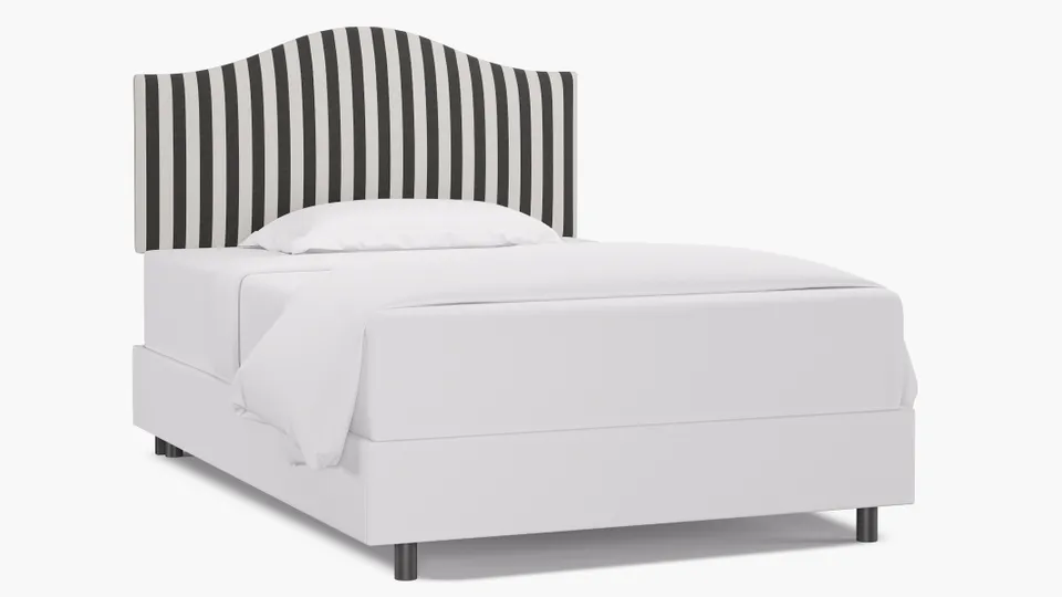 Camelback Headboard, Ink Cabana Stripe, Full