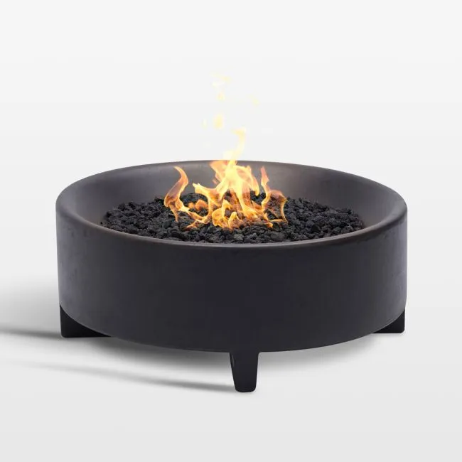 Neighbor ™ Rook Round Charcoal Natural Gas Fire Table