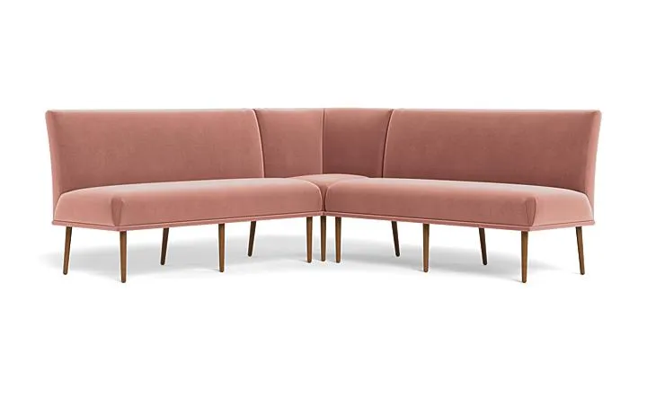 Dorian Upholstered Corner Banquette with Tufting Option