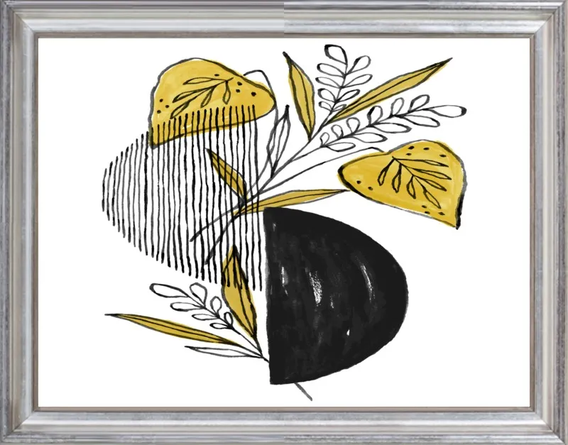 Midnight Foliage by Cece Merkle for Artfully Walls
