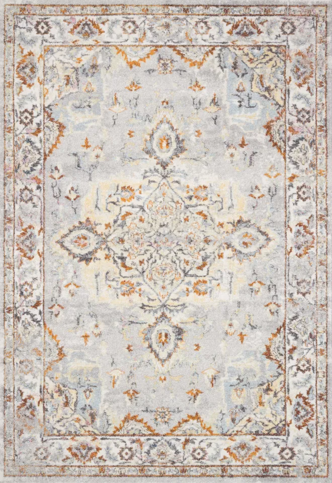 Loloi Clara Grey / Ivory 18" x 18" Sample
