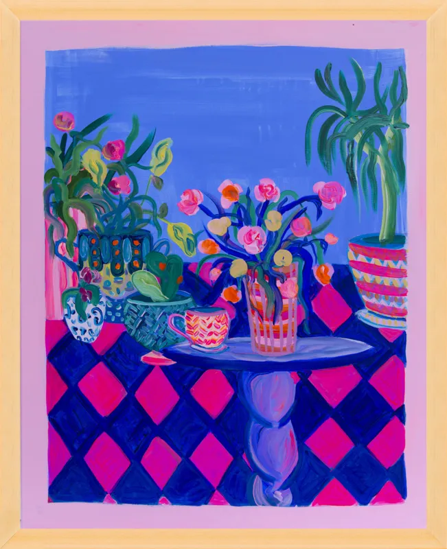 Pots and Plants painting by Davina Shefet for Artfully Walls