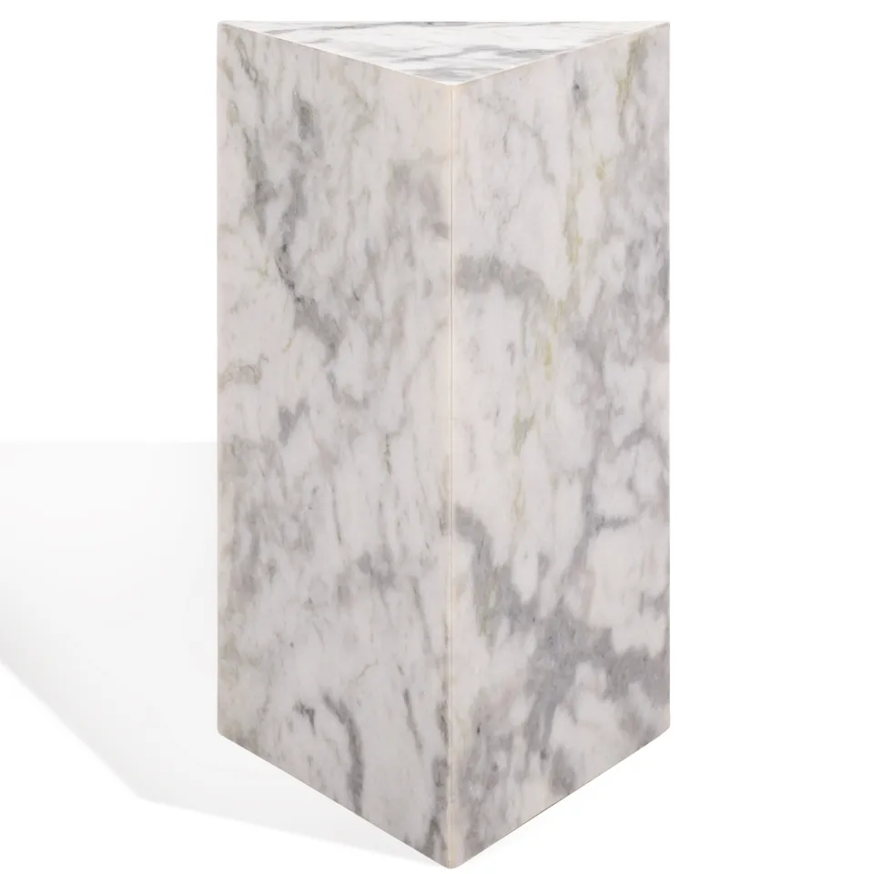Leahbryanna Triang Drink Table - White