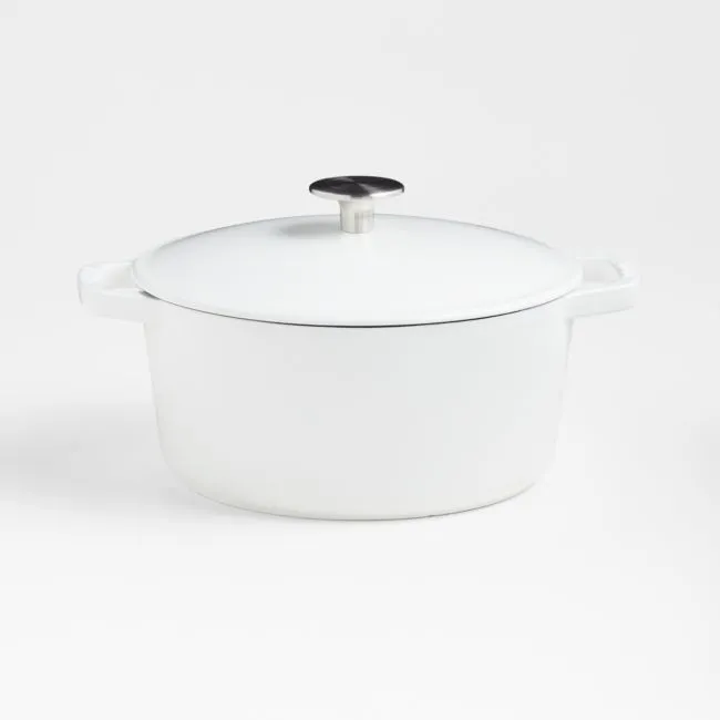 Milo by Kana Cast Iron Cookware Mini 3.5qt Dutch Oven White