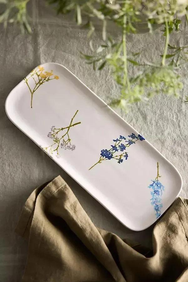 Floral Bunches Serving Tray