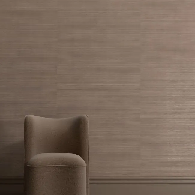 Savannah Warm Grey Sisal Grasscloth Wallpaper