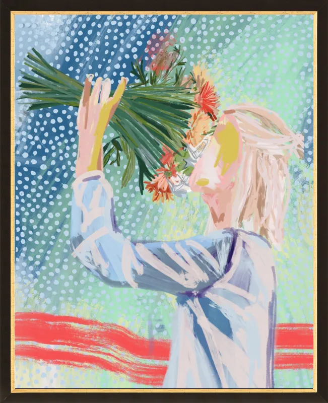 I like to stop and smell the roses  by Jamie Corley for Artfully Walls