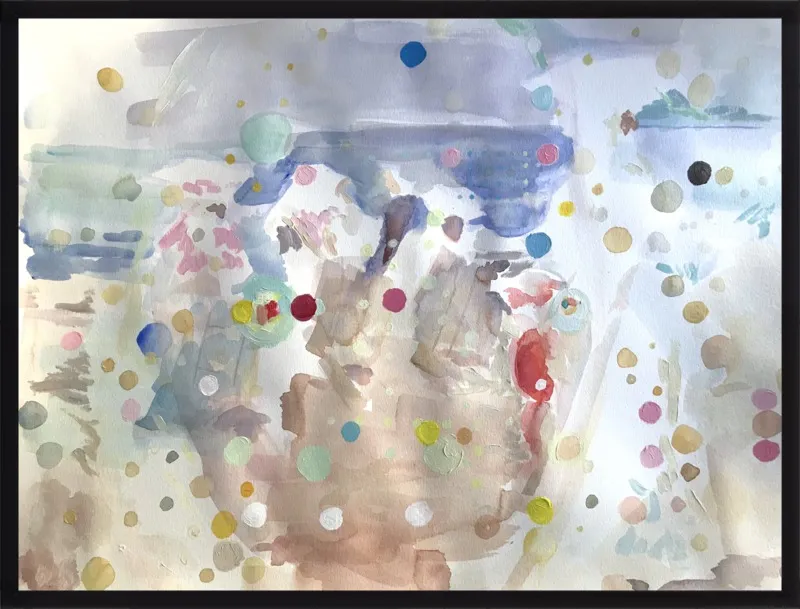 Beach scene (from memory)  by Hannah Dean for Artfully Walls