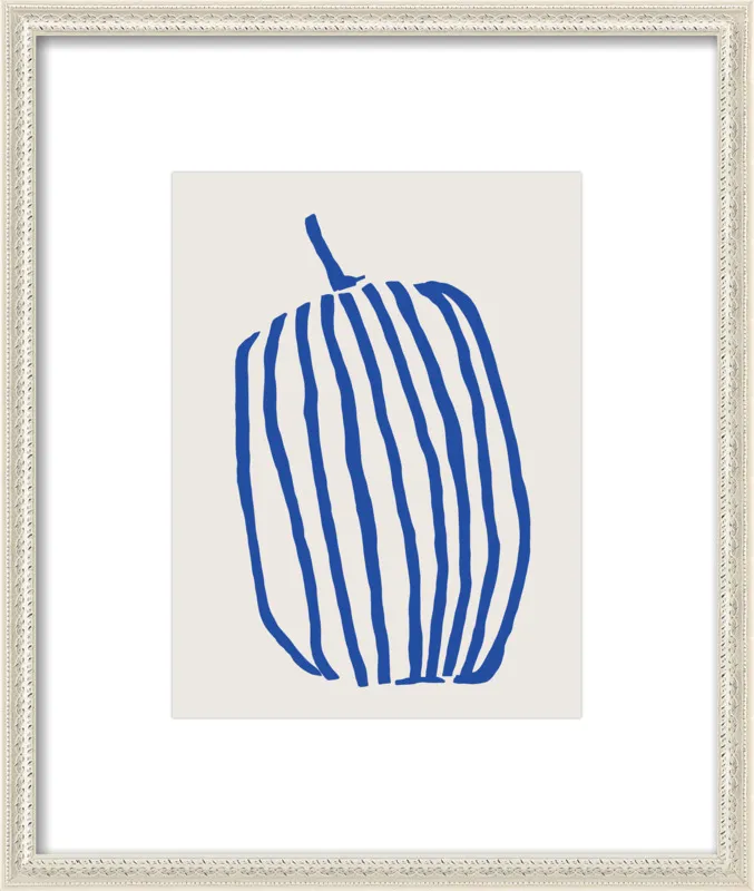 Striped pumpkin by Jessica Nielsen for Artfully Walls