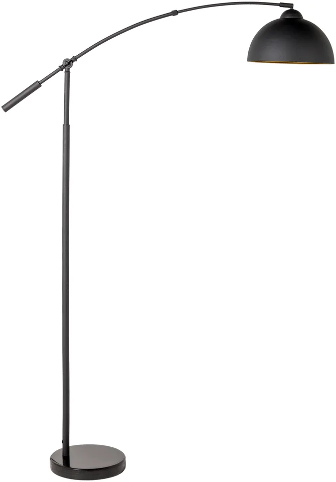 Naples Black Painted 68"H x 46"W x 12"D Task Floor Lamp