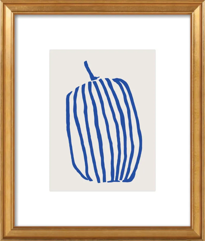 Striped pumpkin by Jessica Nielsen for Artfully Walls