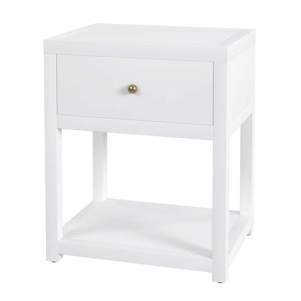 Nora Smooth White Nightstand