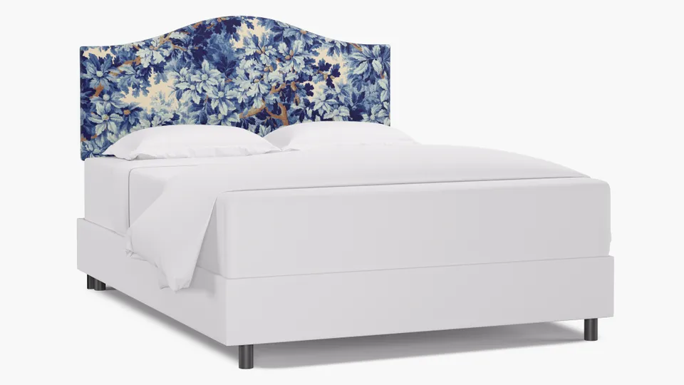Camelback Headboard, Limoges Bois De Chene, Queen