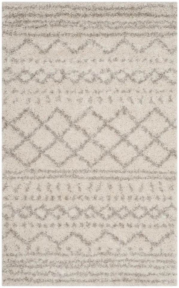 Arlo Home Woven Area Rug, ASG741A, Ivory/Beige,  4' X 6'