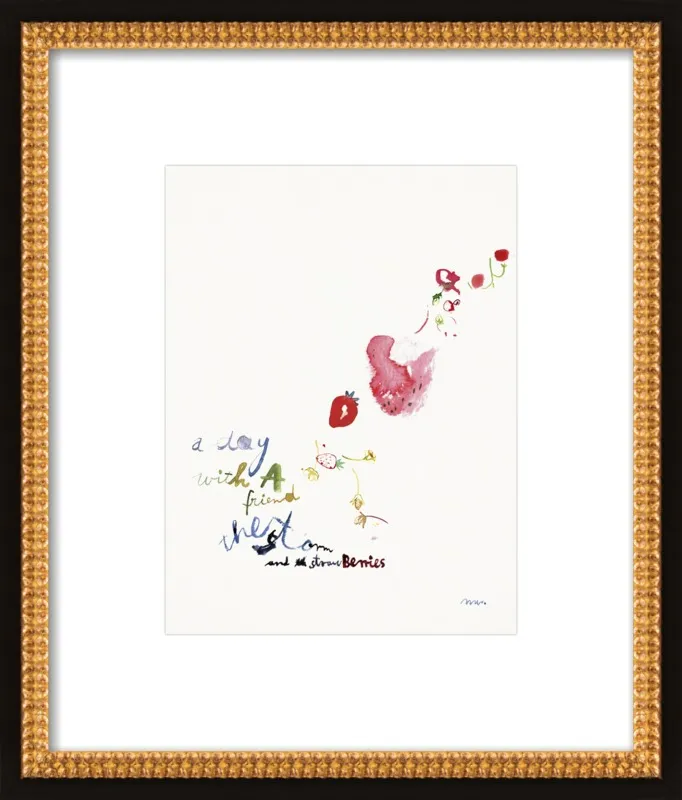 Strawberry Summer Storm by META WRABER for Artfully Walls